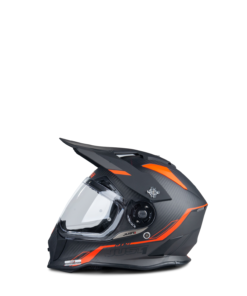 JUST1 Racing - Casco da moto in policarbonato J14 Line Fluo Red Taglia M